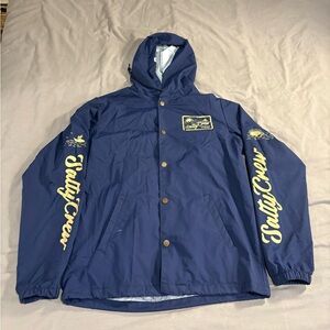 Salty Crew Blue Hooded Windbreaker